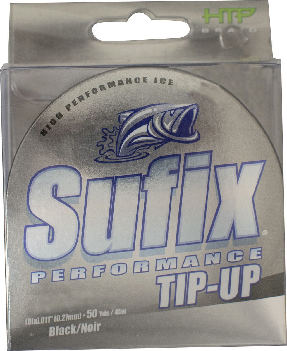 Image of Perform. Tip Up Ice Braid Fishing Line - 30 lb 50 Yards Black