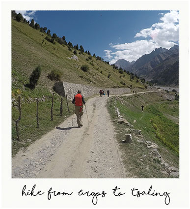 Randonnée de Urgos à Tsaling