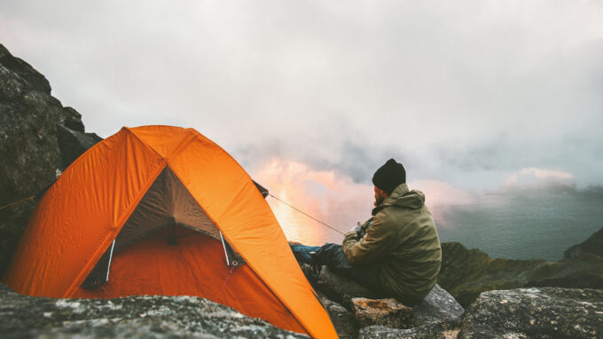 paysage de camping sauvage