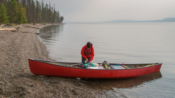 Canoe camping trip