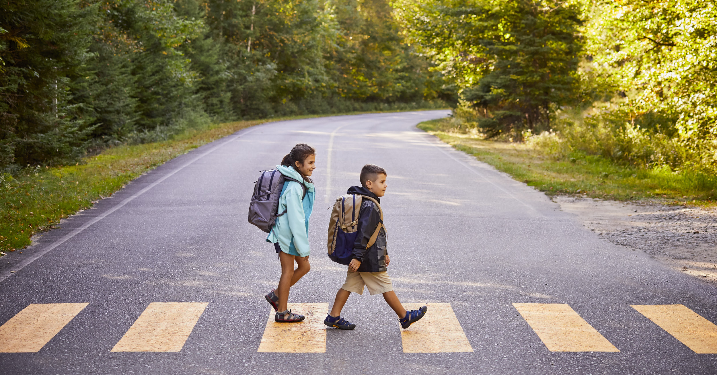 Enfants à la rentrée scolaire