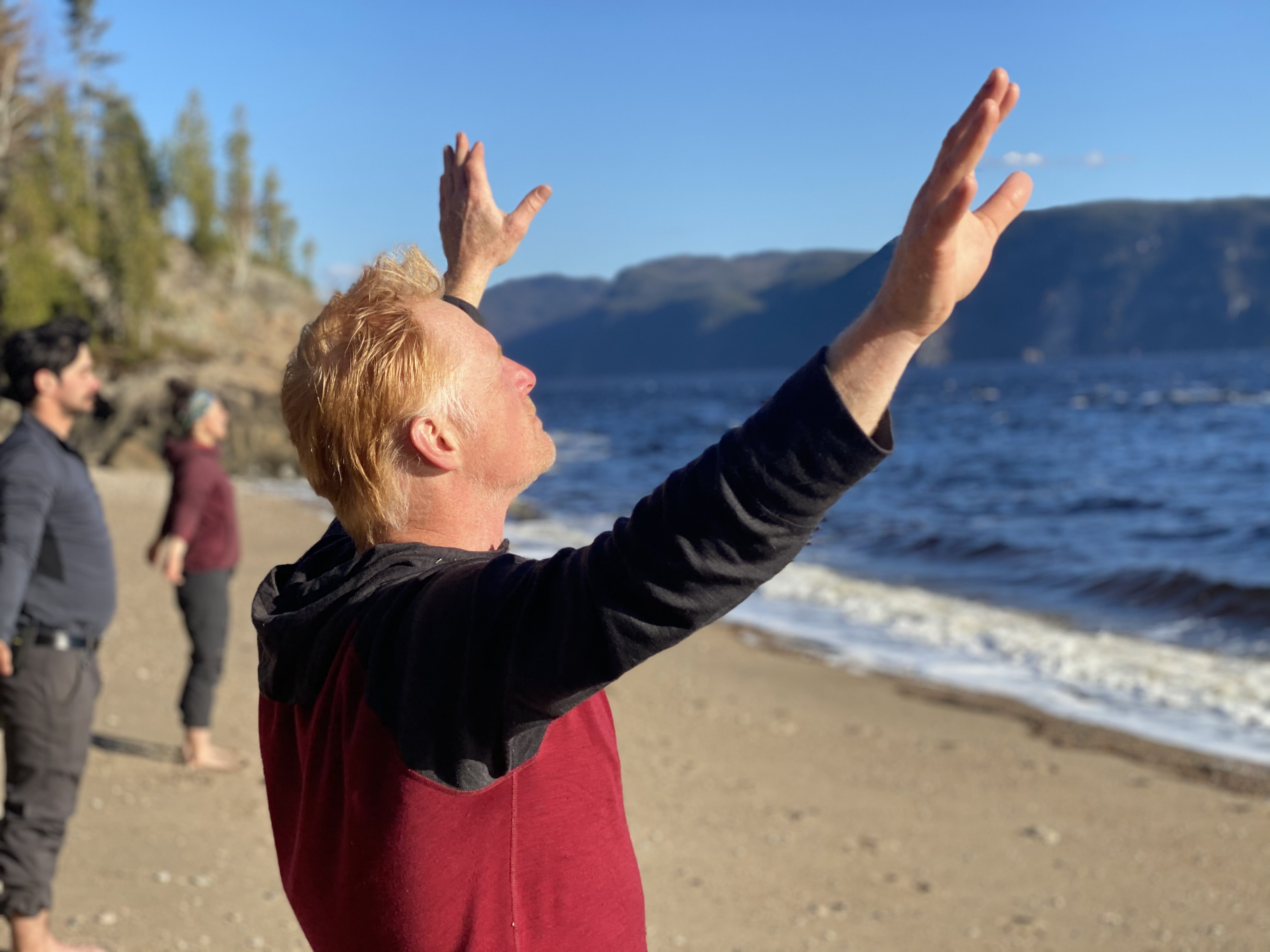 Meditation on the beach