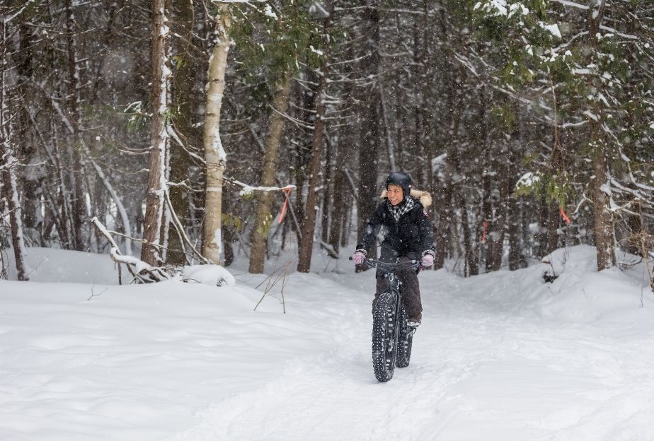 Winter Fat Biking at Horseshoe Resort in Barrie Ontario