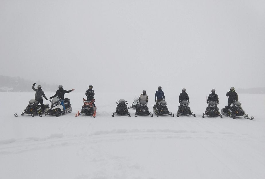 Snowmobiling the Round Algonquin Park Tour