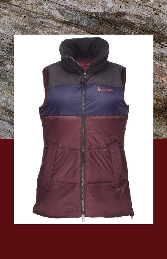 Cotopaxi women's burgundy sleeveless vest