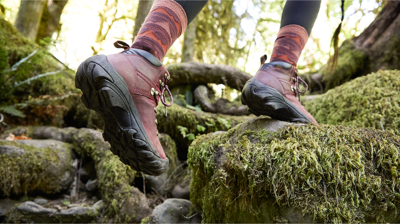 Hiking shoes and boots