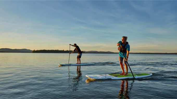 Paddle boarding