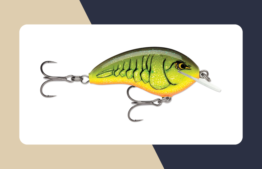 Leurre de pêche en forme de poisson nageur de type crankbait