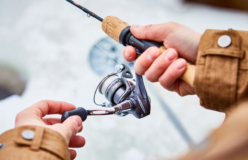 A reel for ice fishing