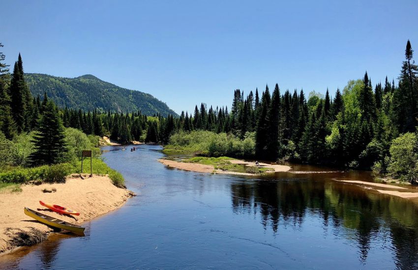 Un bel endroit pour faire du kayak au Québec