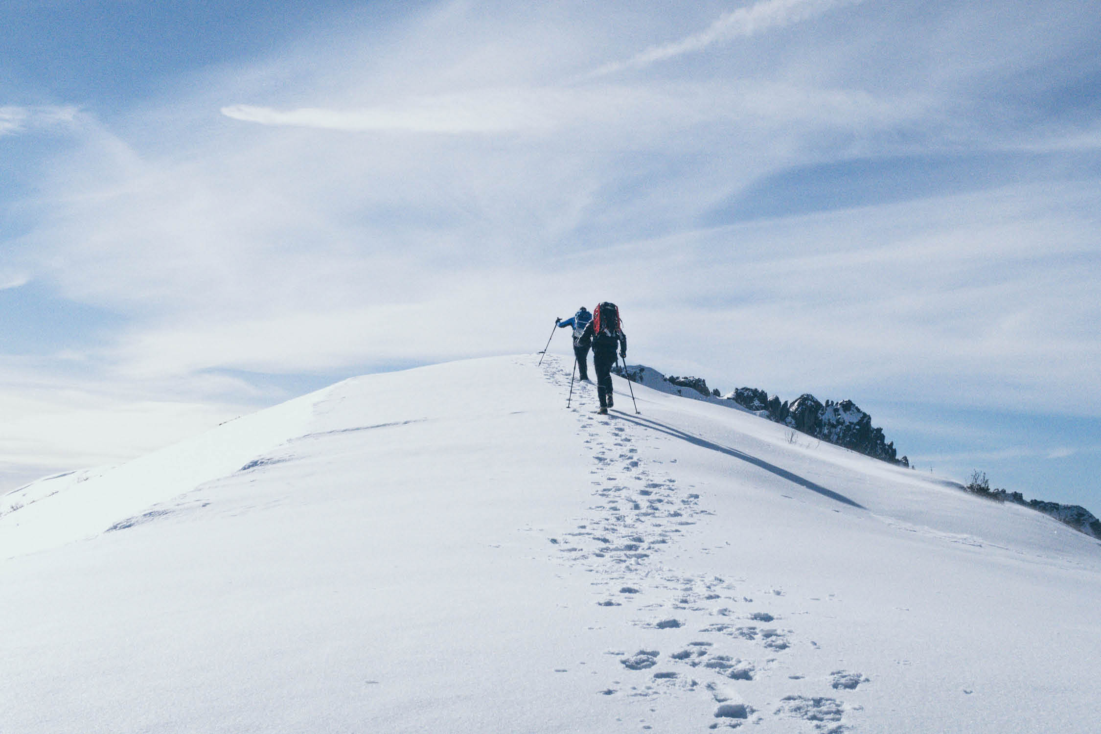 long winter hike