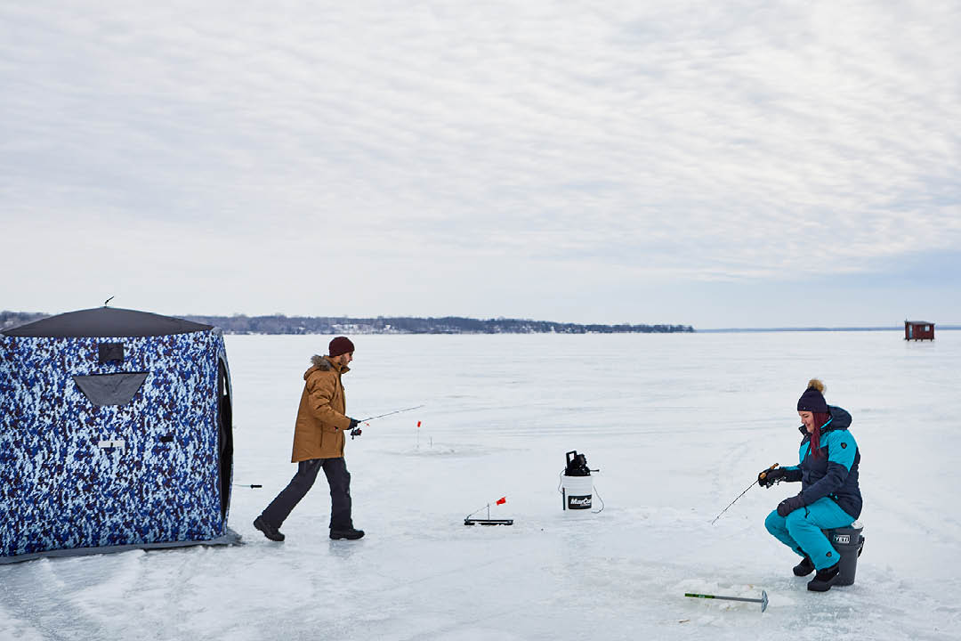 Liste à cocher des essentiels de la pêche sur glace