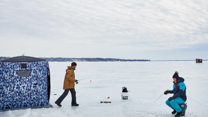 Ice fishing essentials