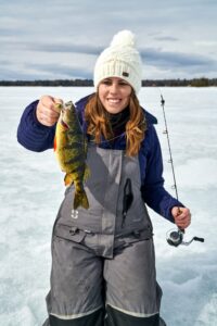 pêche sur glace perchaude cuillère VMC Flash Champ