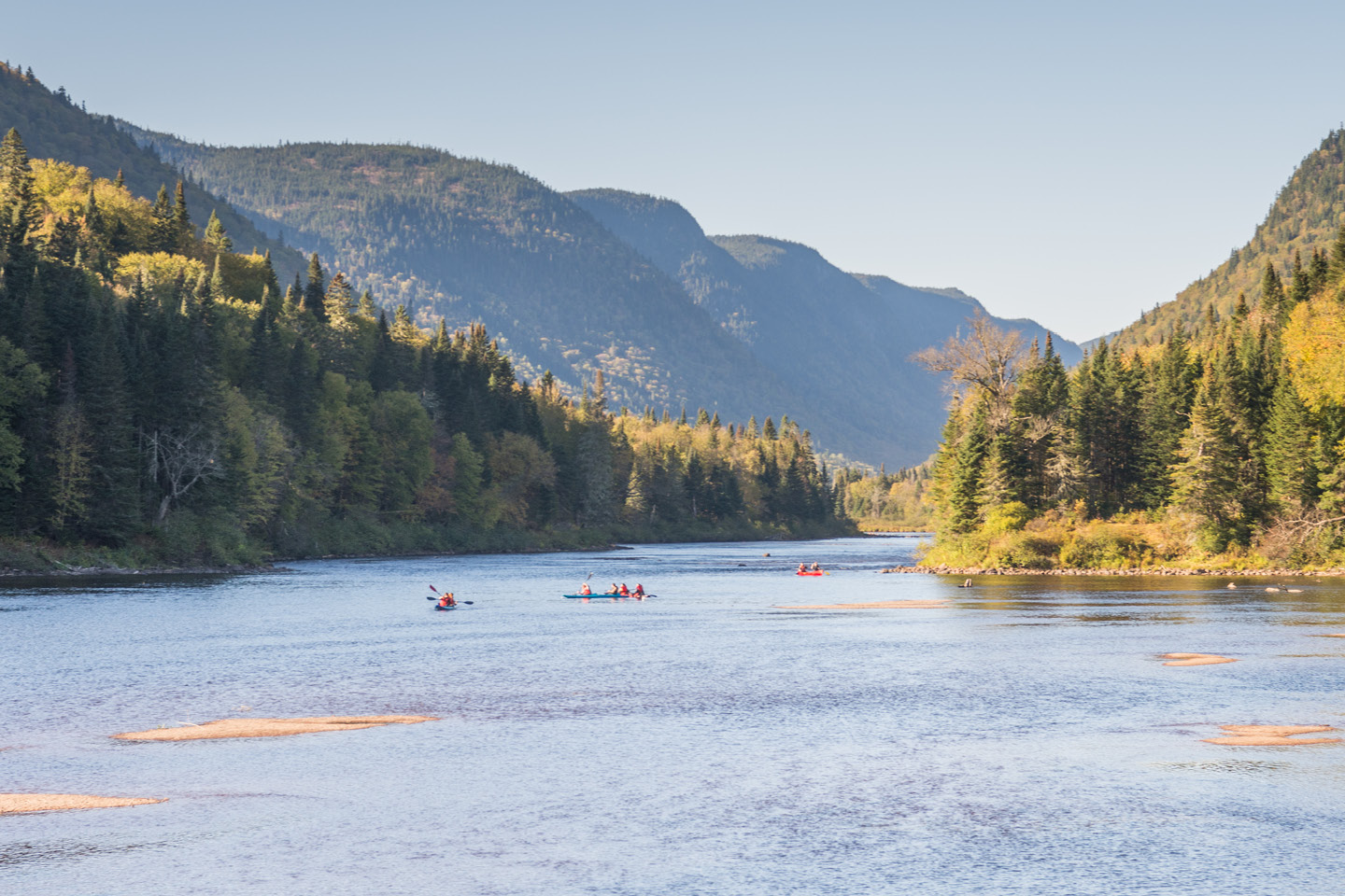 Parc national de la Jacques Cartier canot-camping