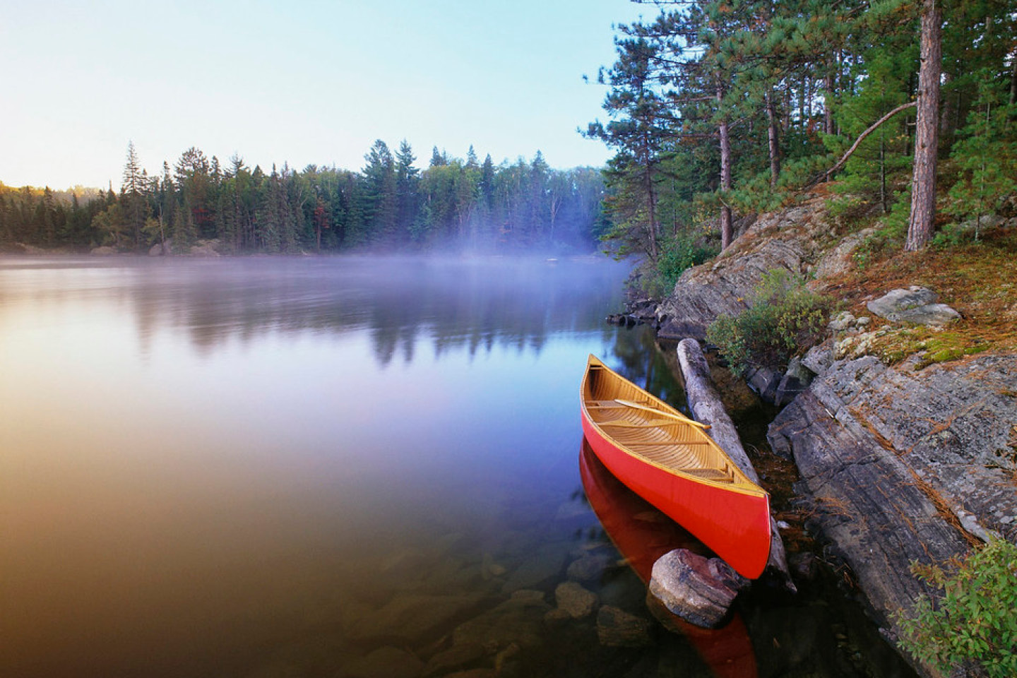 Parc provincial Algonquin canot camping.