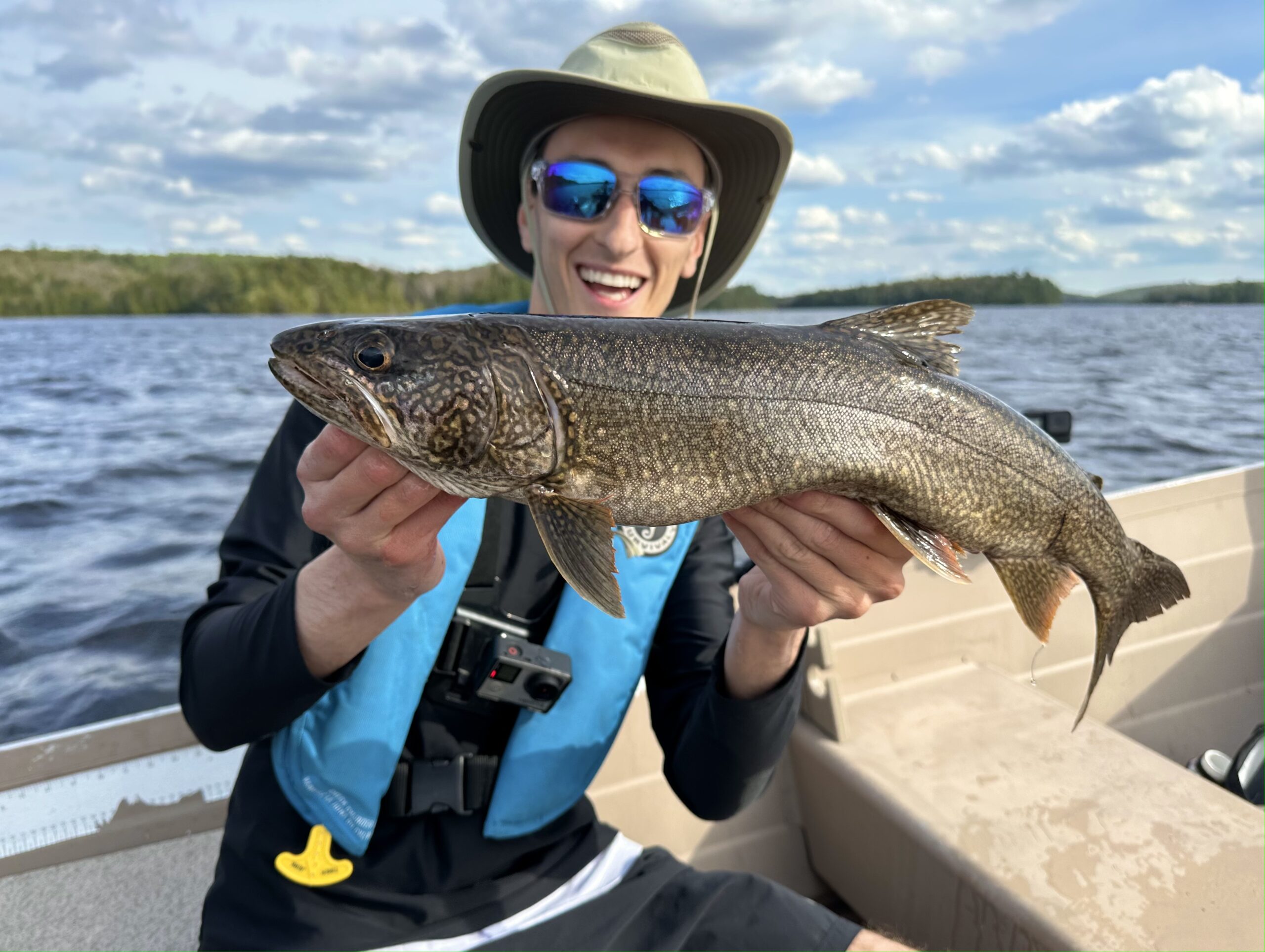 Charles Raymond with a Lake Trout