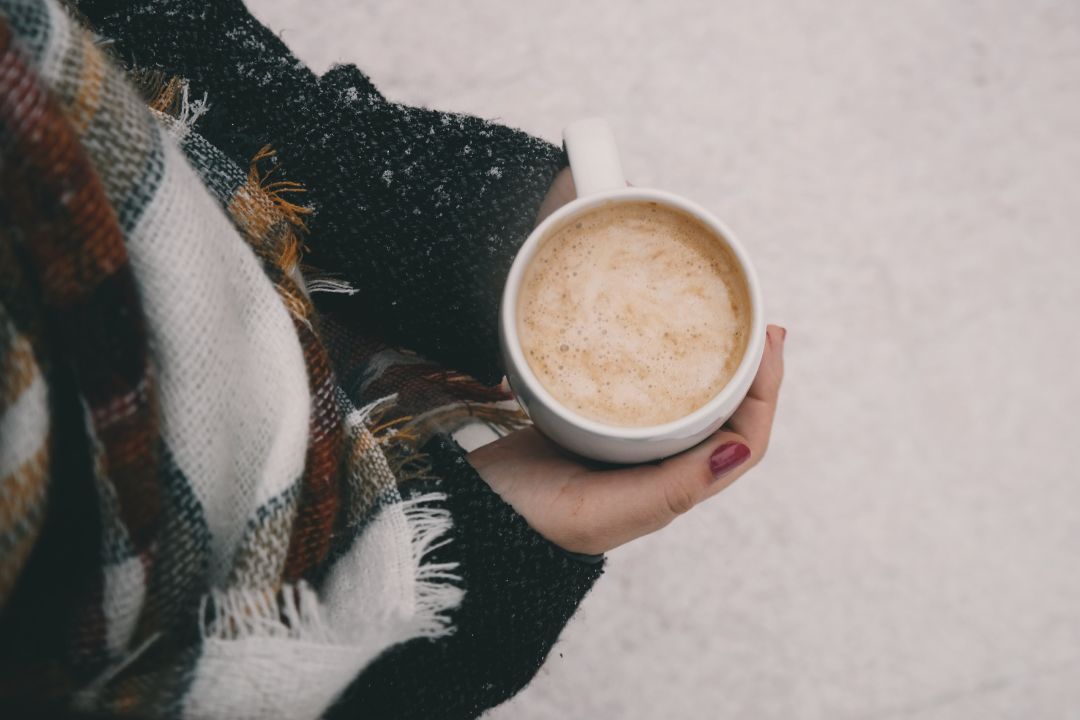 be warm with a coffee