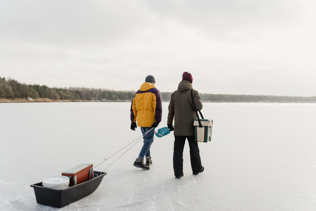 sled ice fishing