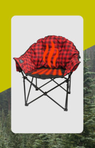 Heated camping chair from KUMA 