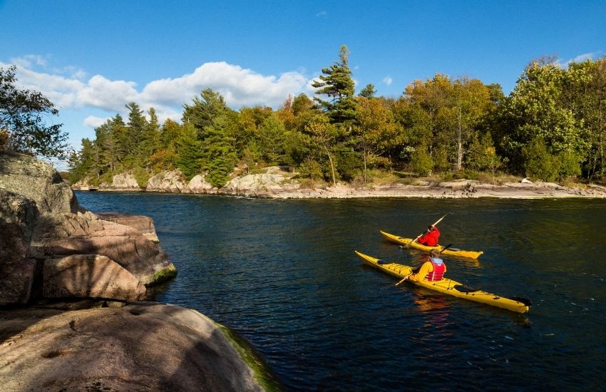 Faire du kayak au parc national des Mille-Îles