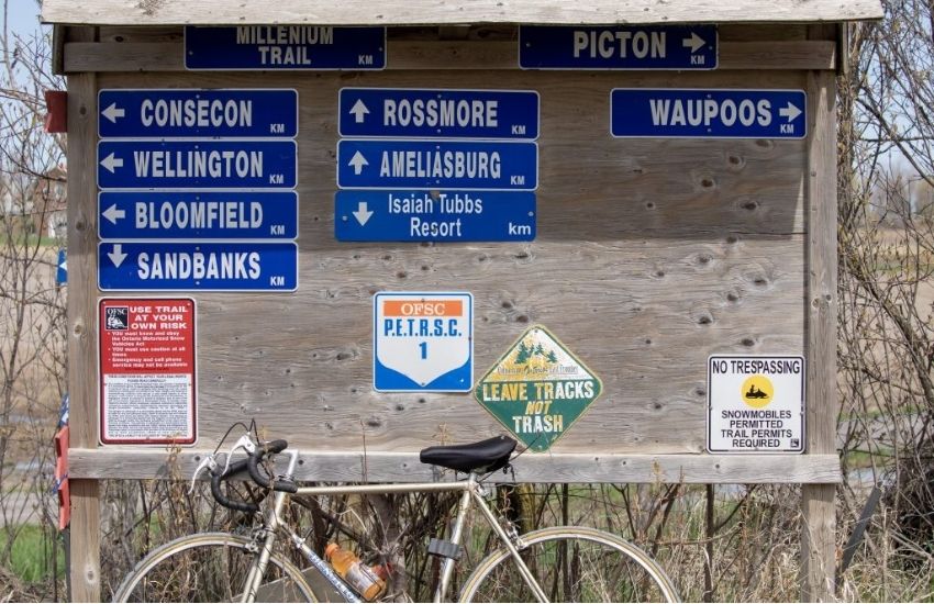 La Millennium Trail au Prince Edward County en Ontario