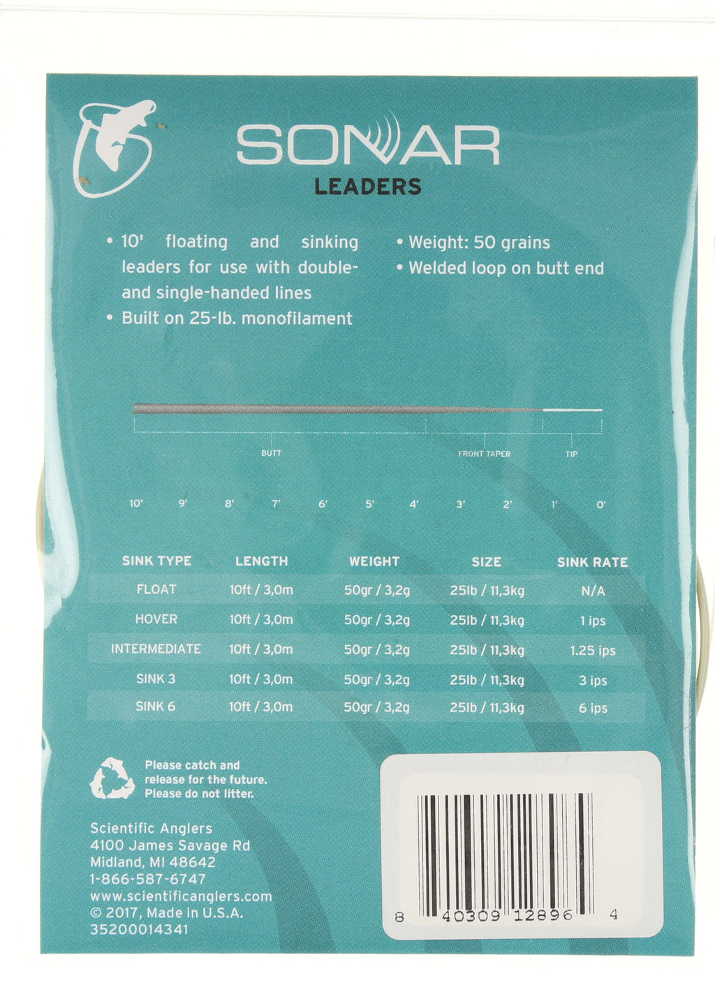 Sonar Fly Fishing Leader - Float