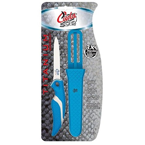 3 inTitanium Serrated Fishing Knife & Sheath