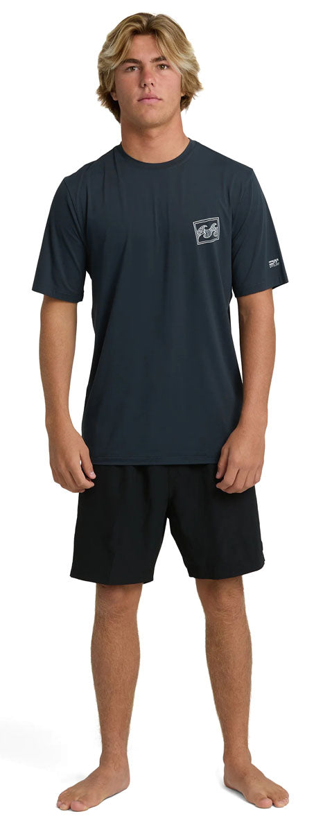 Crayon Wave Rash Guard - Men's