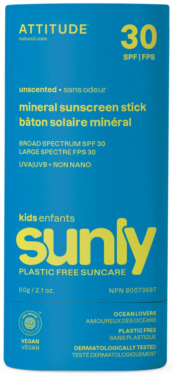 30 SPF Mineral Sunscreen Stick - Unscented - Kids' - 150 g