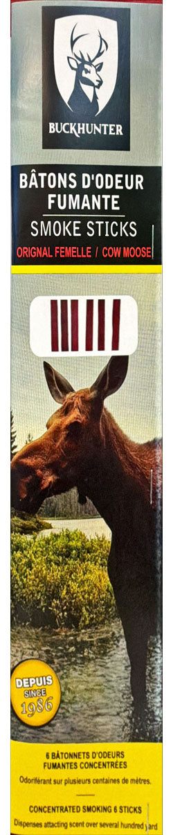 Moose Smoke Stick - Cow Moose - 6/PK