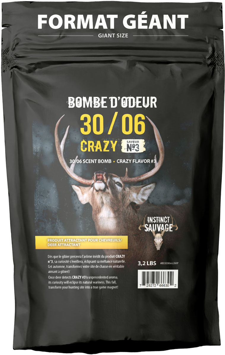 30/06 Deer Scent Bomb - Crazy No3 - 3.2 lb.