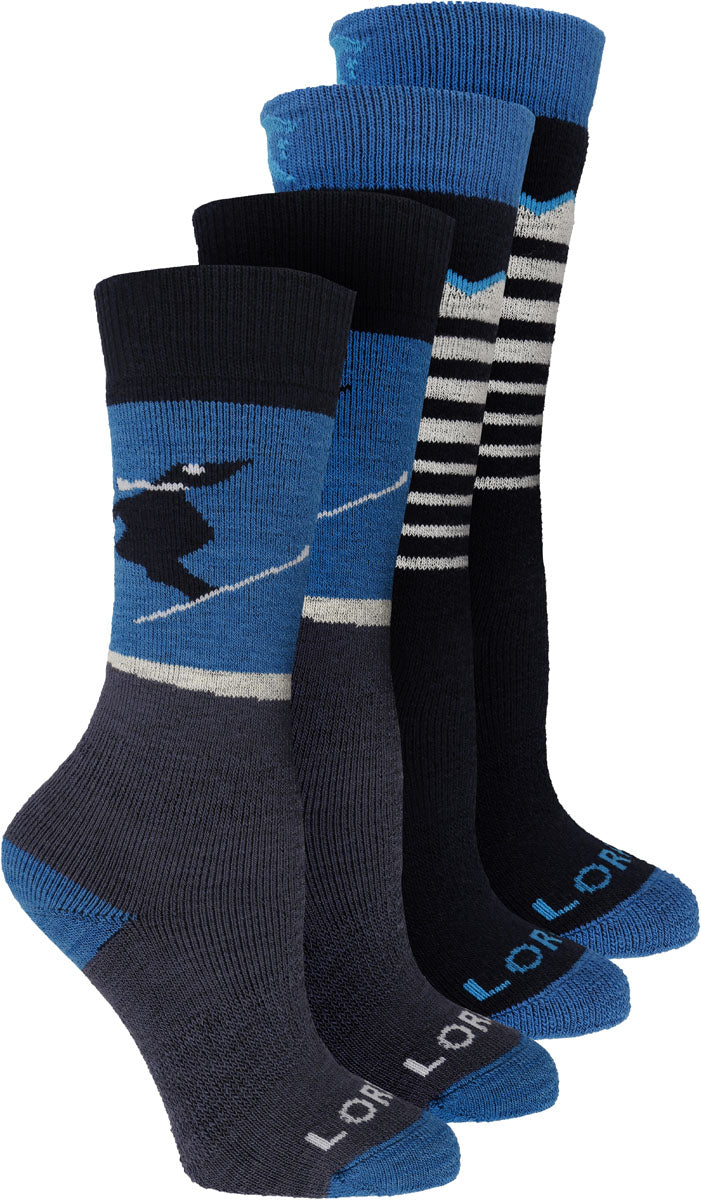 Merino Ski Eco Hiking Socks - Kids - 2/PK