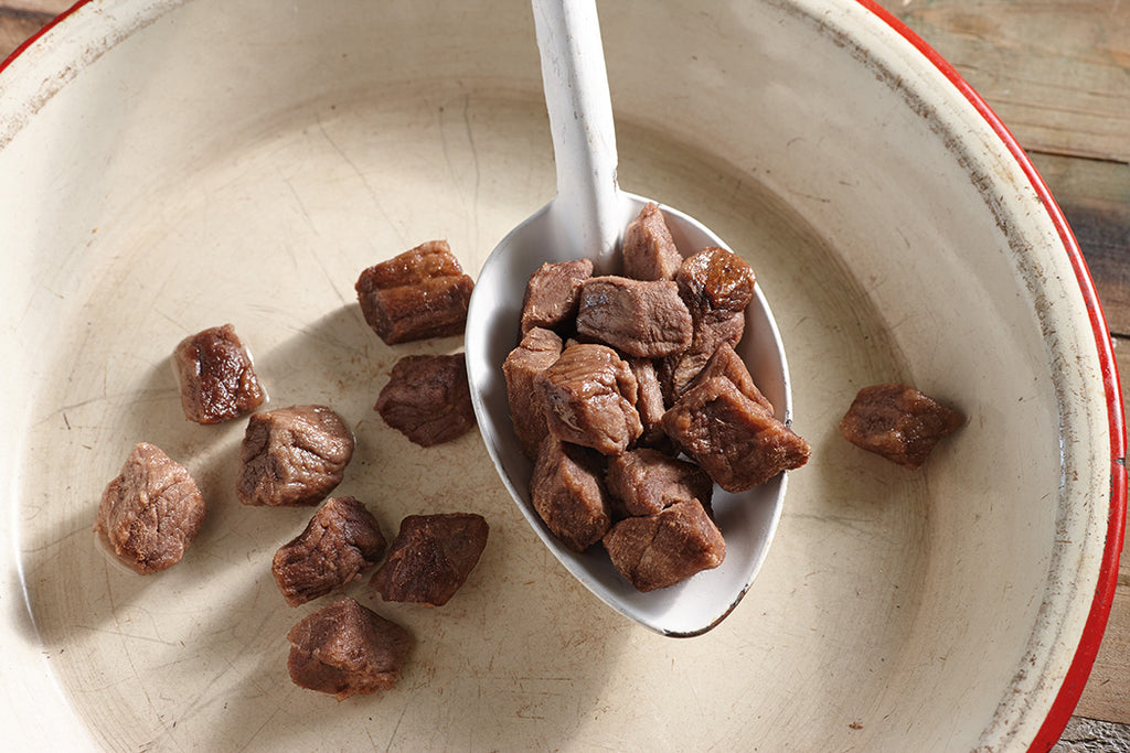 Freeze-Dried Cooked Beef Cubes