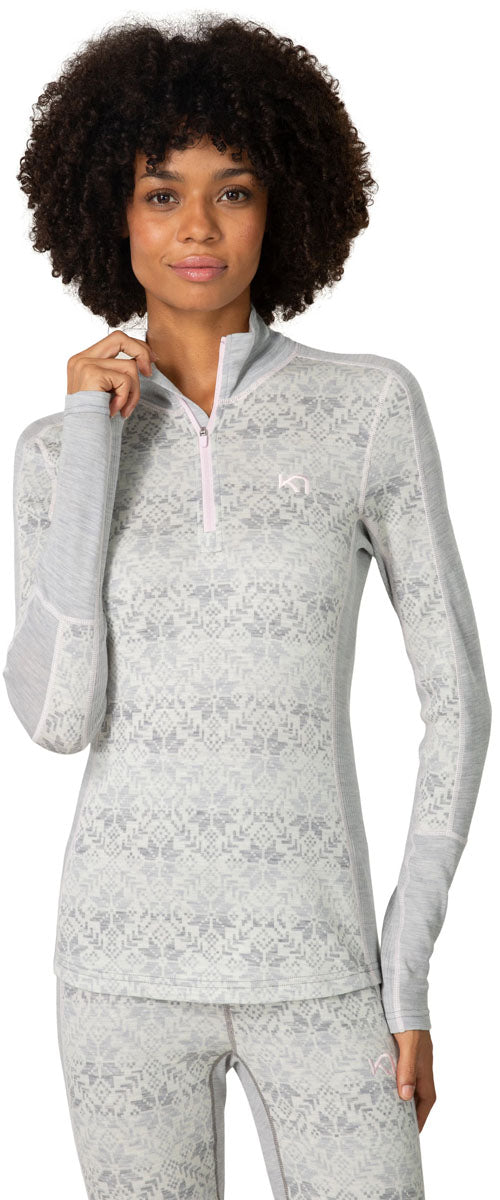 Anna Long Sleeve Half Zip Baselayer - Women's