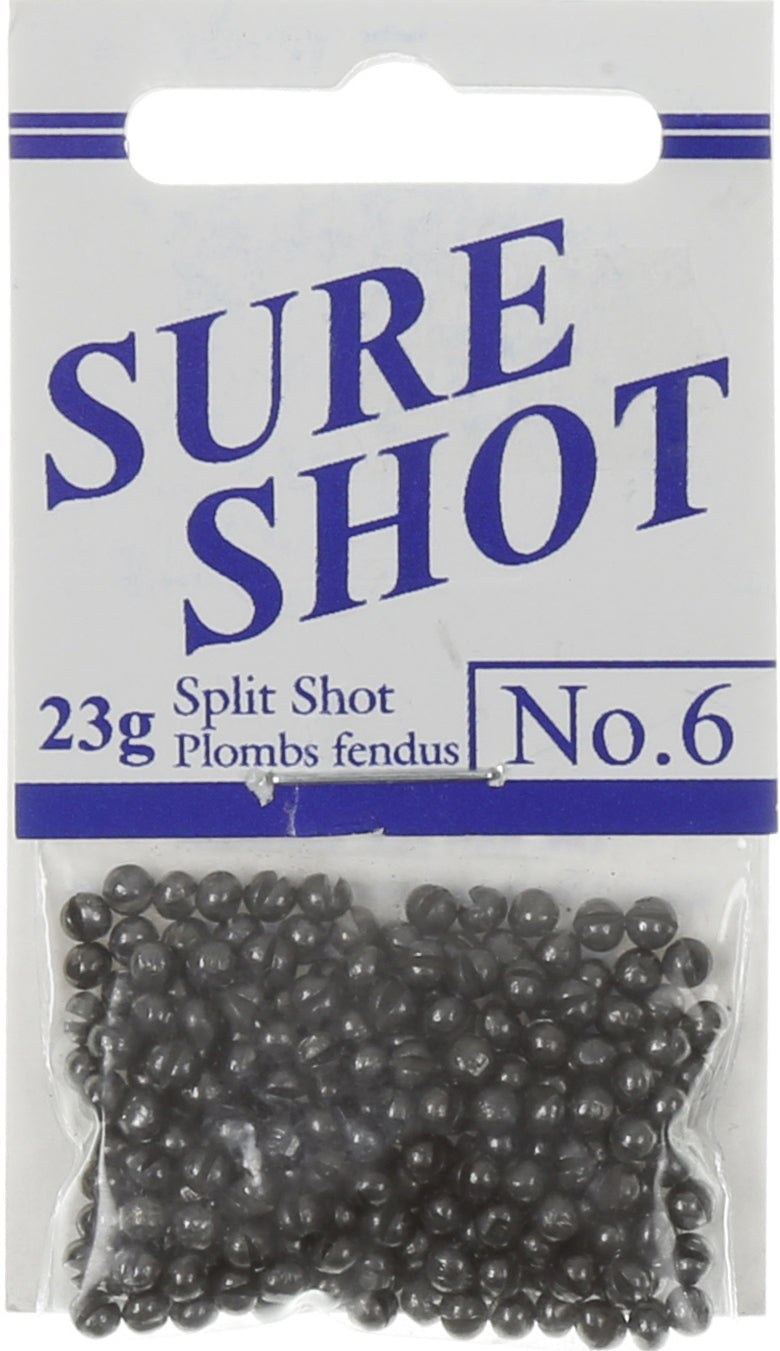 Sure Shot Split Shot Lead - 23 g - #6 - 10/PK