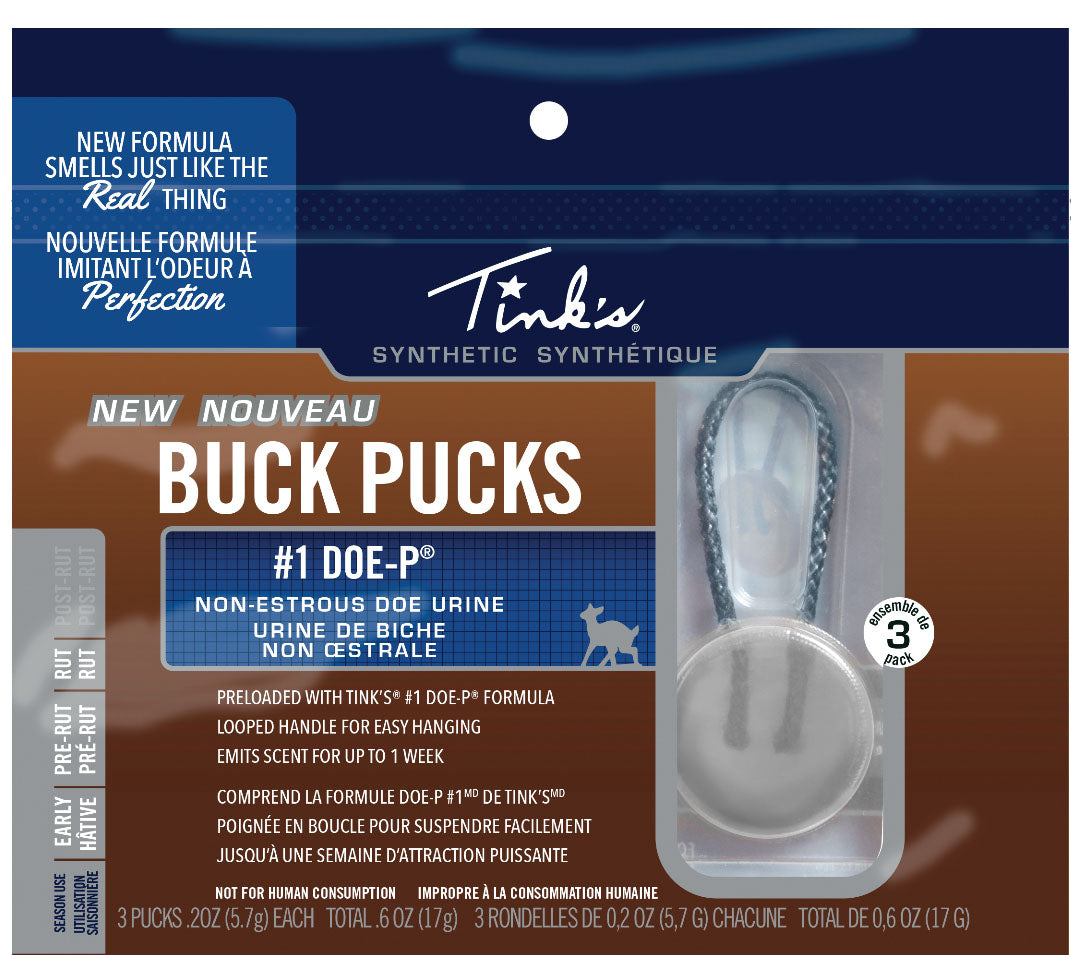#1 Doe-P Deer Synthetic Buck Pucks - Doe - 3/PK
