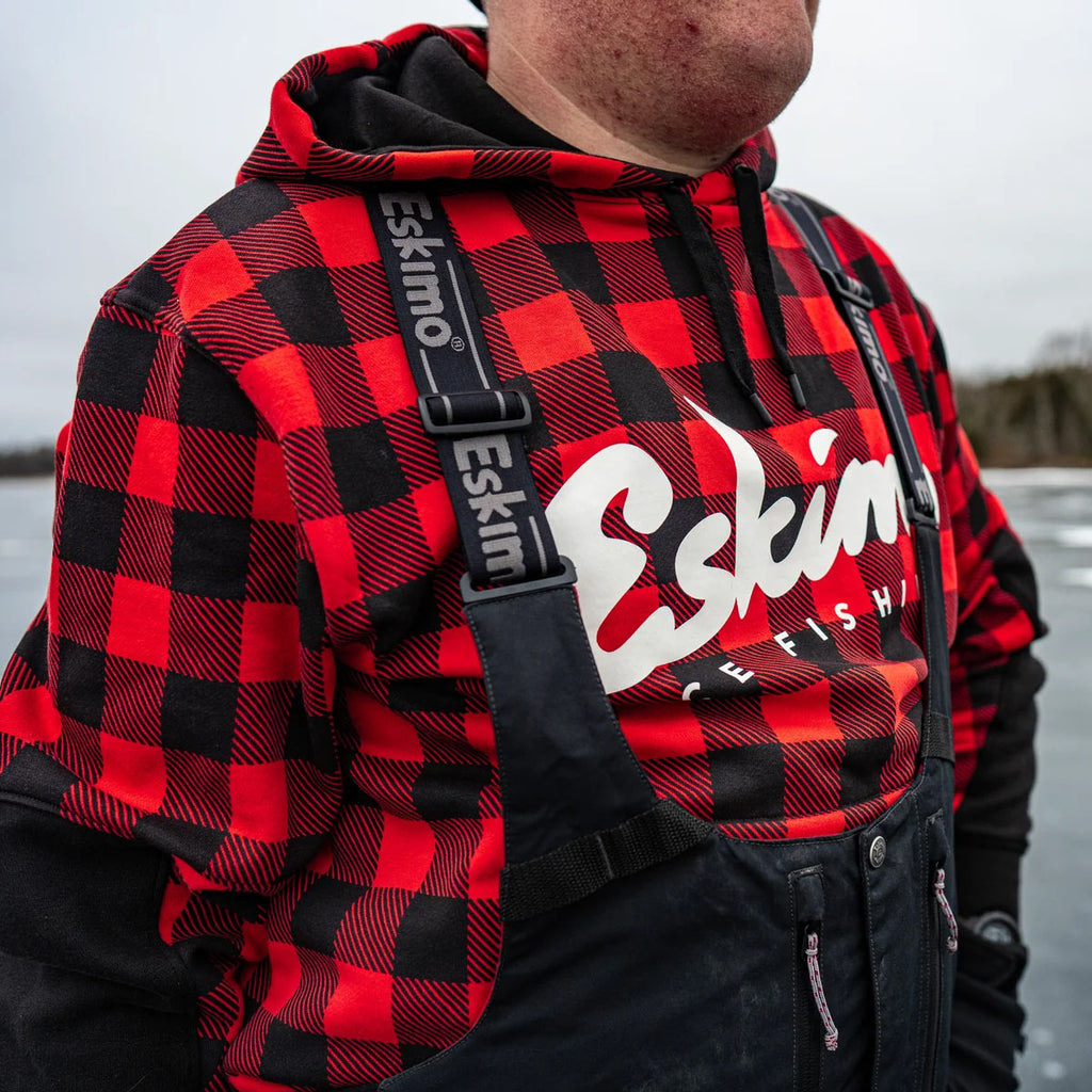 Retro Buffalo Fishing Pullover Hoodie - Men's
