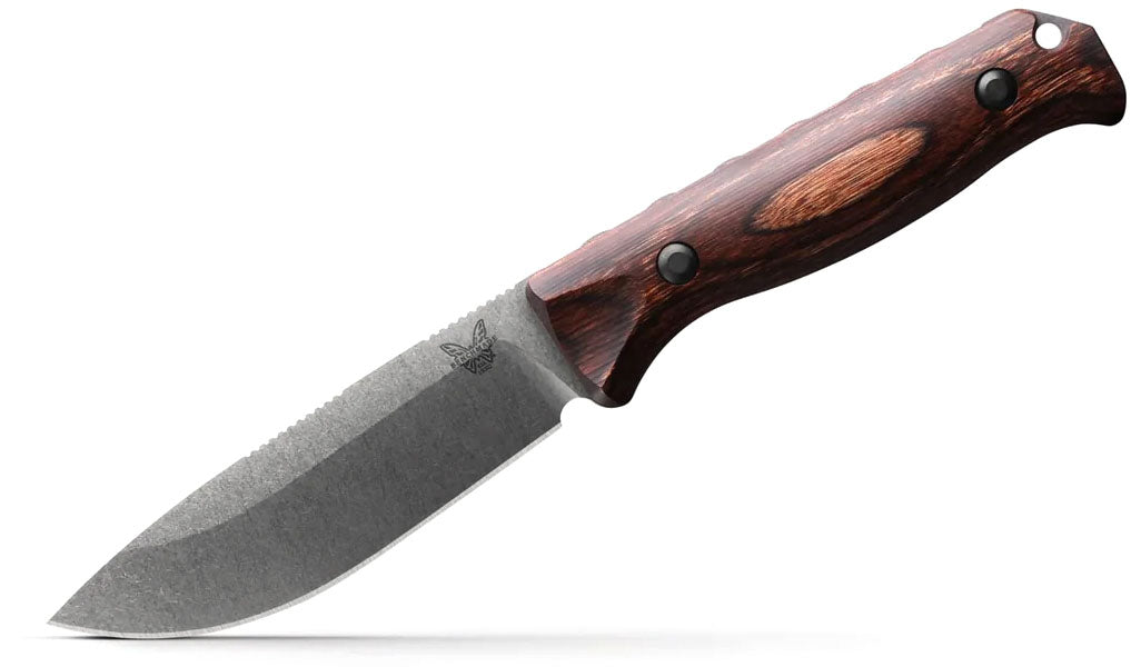 Saddle Mountain Skinner Fixed Blade Knife - Wood
