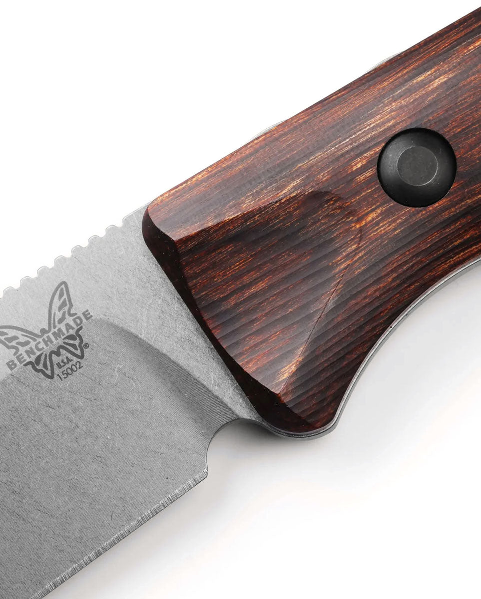 Saddle Mountain Skinner Fixed Blade Knife - Wood