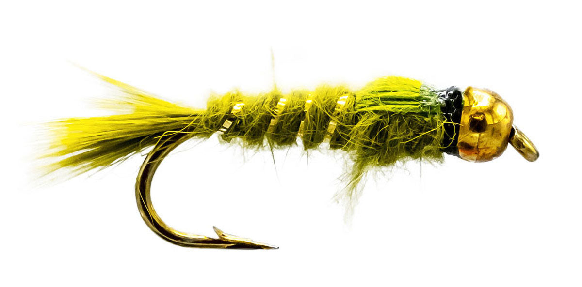 Hare's Ear Olive Bead Head Steelhead Nymph