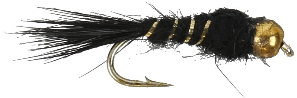 Hare's Ear Black Bead Head Steelhead Nymph