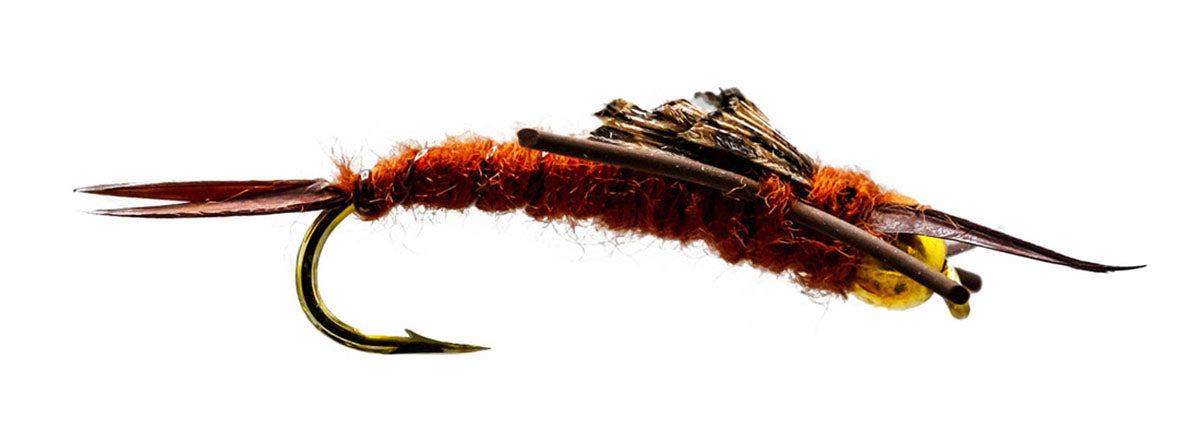 Bead Head Brown Rl Stonefly Bass Artificial Fly