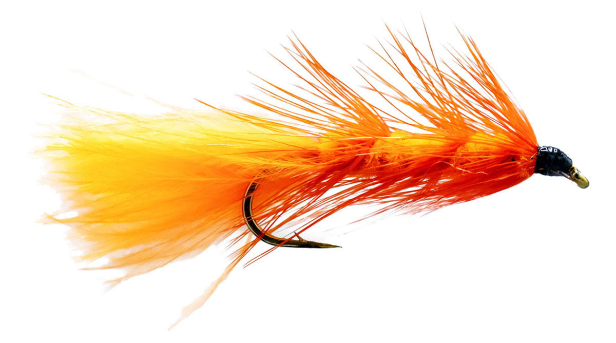 Orange Wolly Bugger Bass Streamer