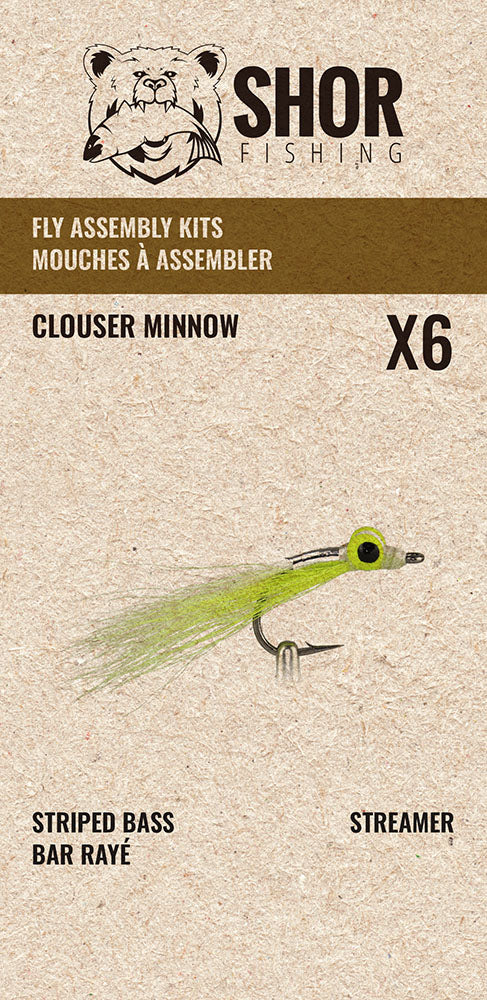 Striped Bass Fly Assembly Kits - 6/PK