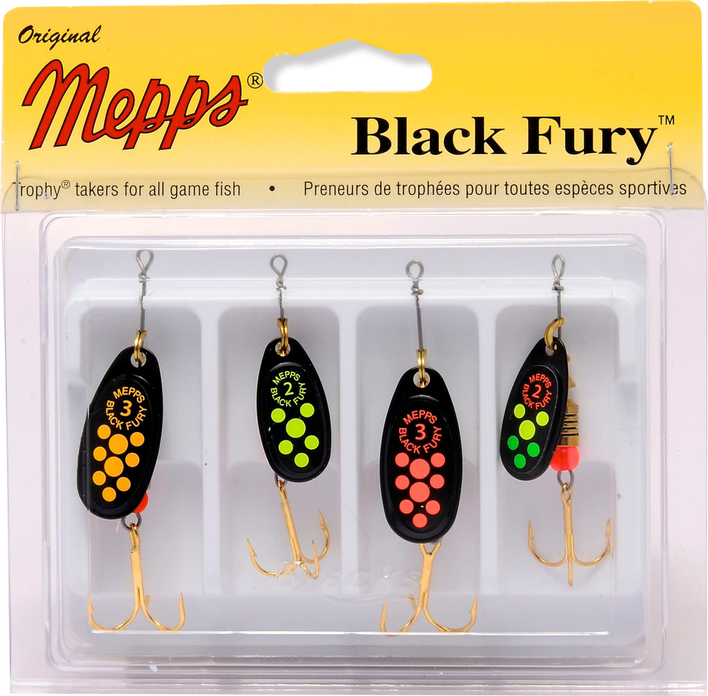 Kit Four Pack Series - Black Fury Spinners