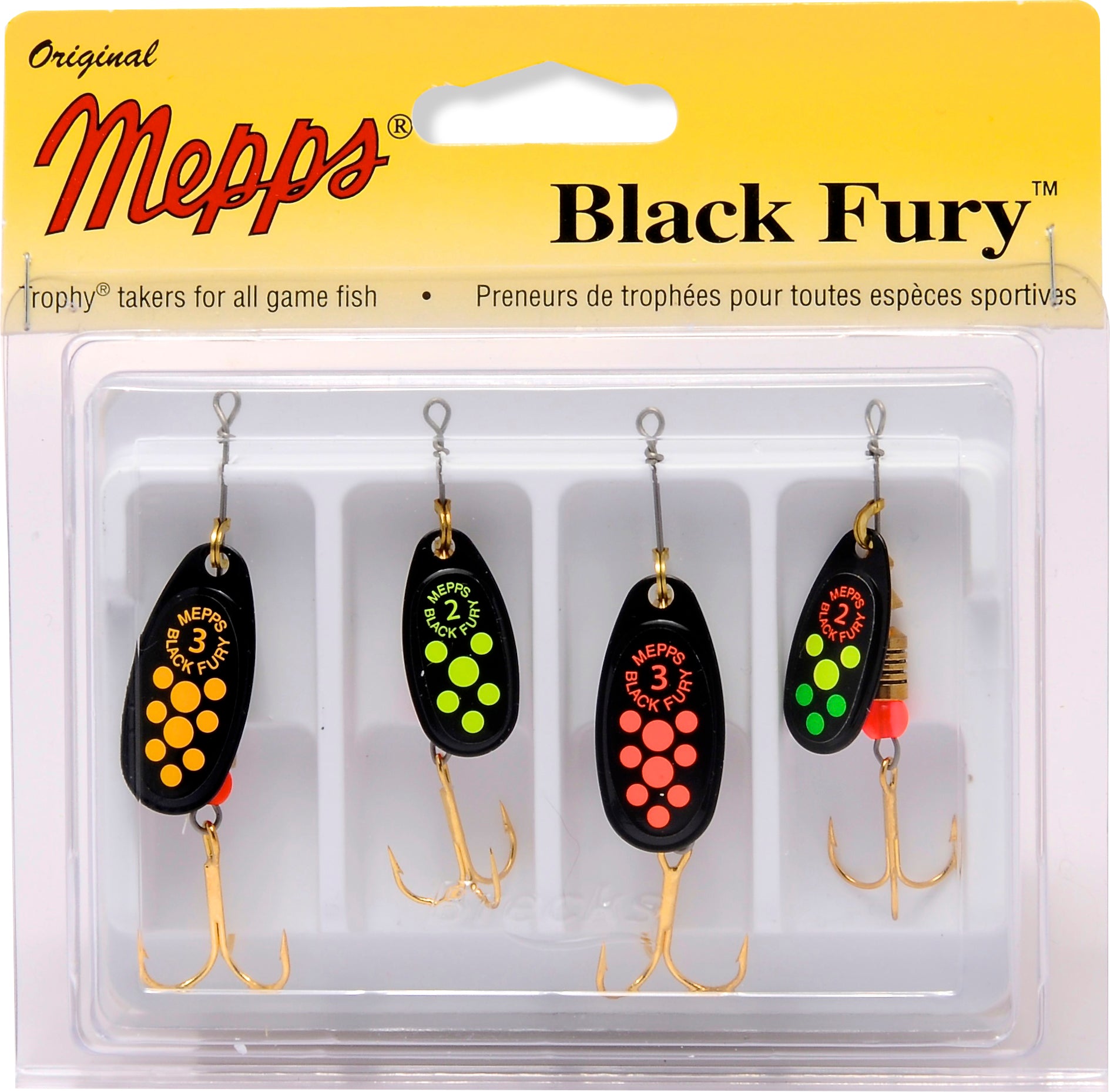 Kit Four Pack Series - Black Fury Spinners
