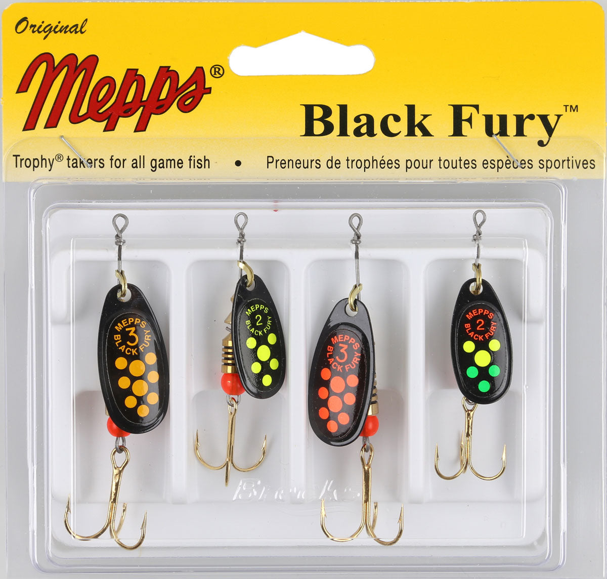 Kit Four Pack Series - Black Fury Spinners