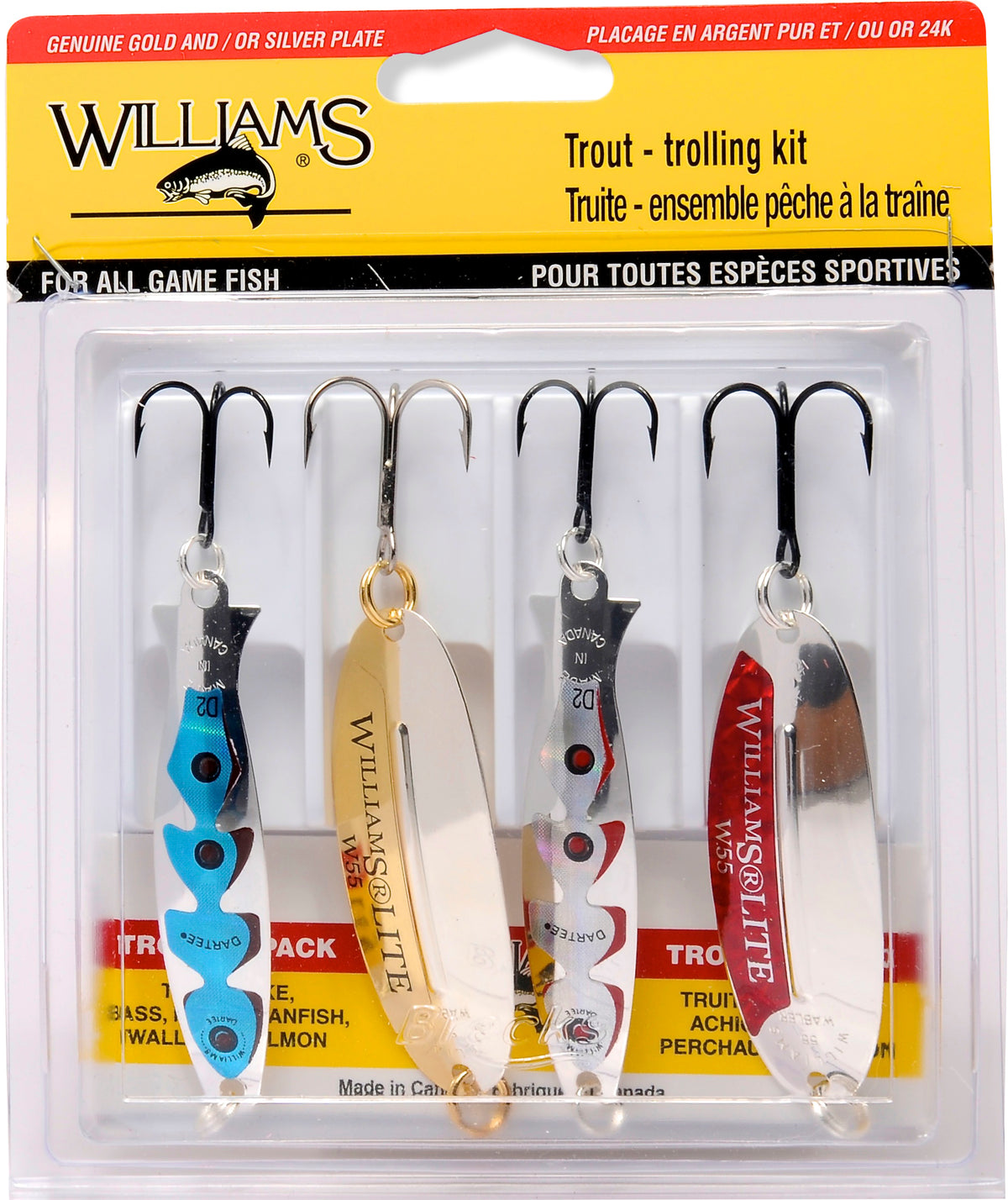 Trolling Spoons - 4/PK