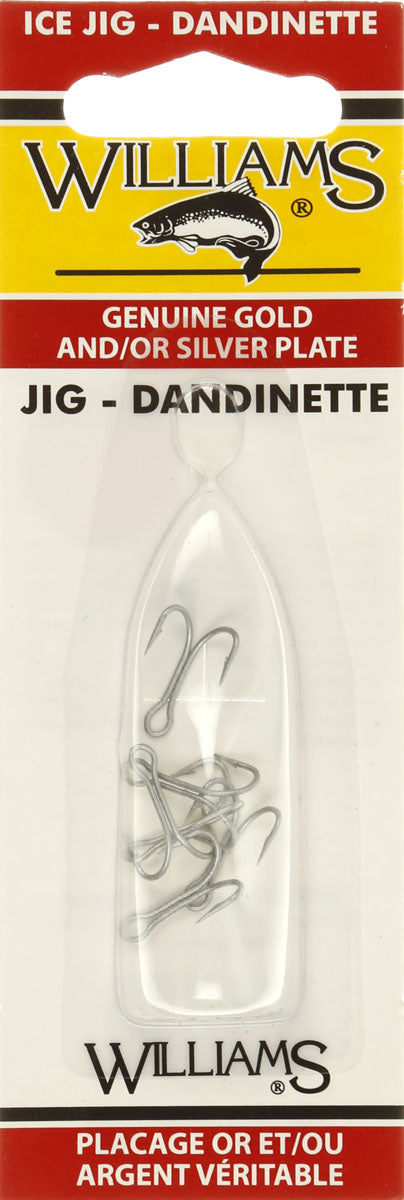 Ice Jig Replacement Triple Hook - 6/PK